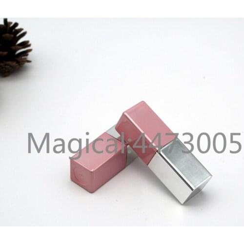 10/20/50pcs Empty 12.1 Square Lipstick Tube Pin silver lip balm pipe shell lip rouge mouth refillable container package bottle