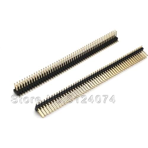 10pcs/lot SMT Double row needle 2*40P male seat spacing 1.27mm DIP 80pin Patch straight needle male Header connector