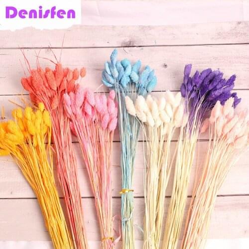 20 stems Colorful Gem Grass Dried Flower Bouquet Decorative Floral Plant Branch Real Flower Wedding Home Decoration Accessories