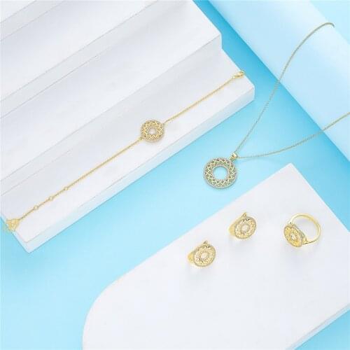 2021 Apr Morocco hot selling accessories wedding jewelry set for women traditional jewelry set copper high quality jewelry set