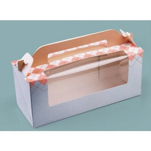 24*9*10cm candy portable 2 cupcake box packaging cake box pink cup cake boxesFree shipping