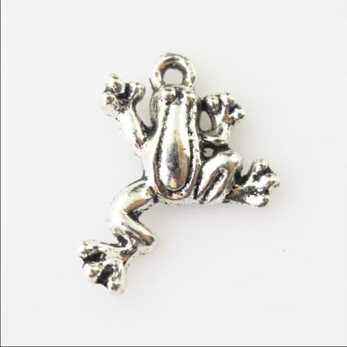 25 New Lovely Animal Frog Tibetan Silver Tone Charms Pendants 17.5x21mm