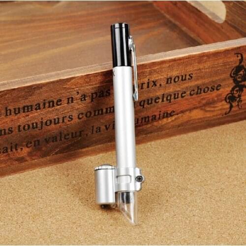 25x Mini Pen Magnifier Hand LED Pocket Microscope MG10085-5