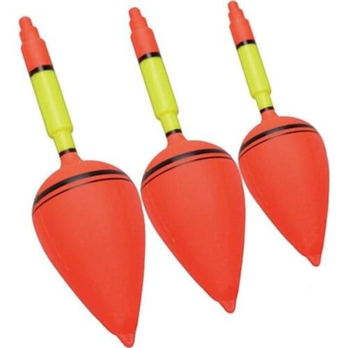 3 Pcs/set Plastic 6#/8#/10# Sea Fishing Big Belly Float Rock Fishing Float Sea Rod Float