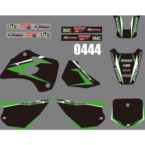 3M 0444 Motorcycle Team Graphic & Backgrounds Decal Stiker Kits for Kawasaki KX80 1994-1997 dirt bike sticker for Kawasaki KX80