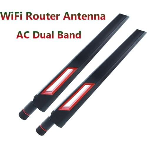 2PCS 2.4G 5.8G Dual Band Router Antenna For ASUS AC88U AC87U RP SMA Male / Female Universal Antennas WLAN WiFi Antenne