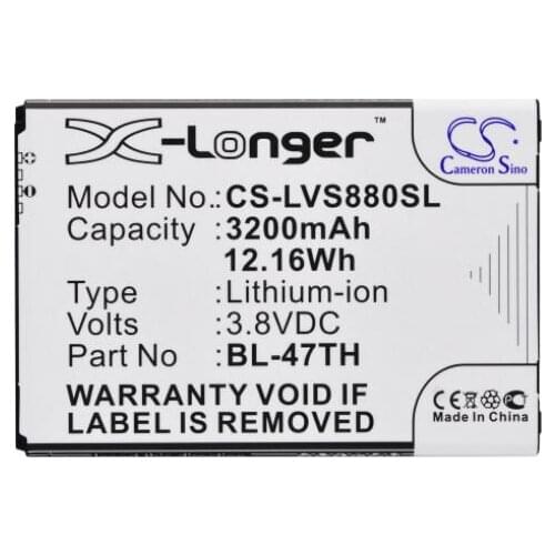 Cameron Sino 3200mAh battery for LG B1 Lite D631 D837 D838 F350K F350L F350S G Pro 2 2 LTE G Vista VS880 G Vista BL-47TH