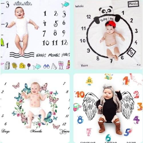Baby Souvenir Accessories Play Mats Newborn Month Photography Props Photo ClothBlanket Background Kids Bath Towel Room Decor Pad