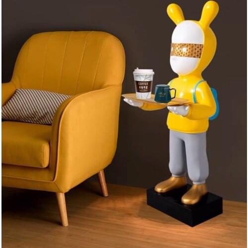 Home Decor Creative Home Decoration Accessories Large Landing Tray Statue Figure Sculpture Light Luxury Living Room Ornaments