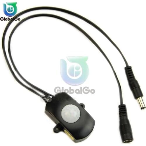 Motion Sensor Light Switch DC 5-24V 5A PIR Motion Sensor DC Movement Detector Automatic Switch ON OFF for LED Strip Light