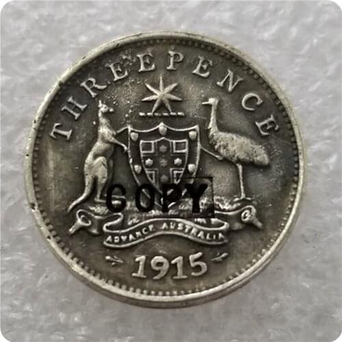 1915 Australian Threepence copy coin