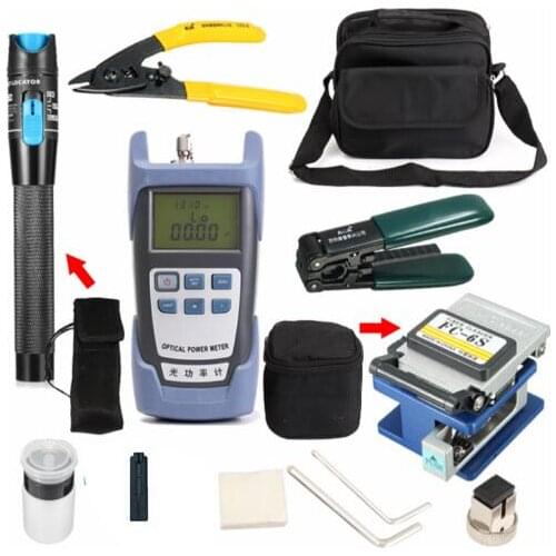 Locator Otdr FTTH Fiber Optic Tool Kit Cleaver Stripping-Pliers Fc-6s-Fiber Power-Meter