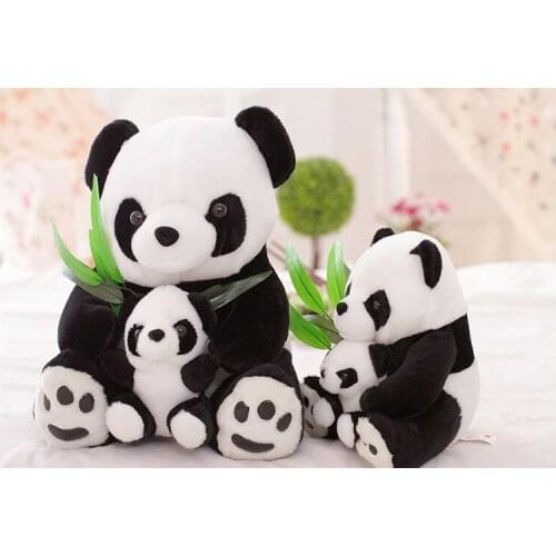 Lovely bamboo panda hugged little panda Plush toy soft pillow toy, baby toy, birthday gift p9522