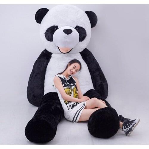 Cute Unfilled Giant Panda Bear Skin 300cm High Quality DIY Soft Stuffed Animal Shell Plush Doll Toy for Children Birthday Gifts