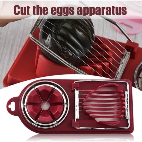 Multifunctional Egg Slicer Cutter 2 in 1 Egg Cutter Stainless Steel Fruit Slicer For Kitchen Accessories JW