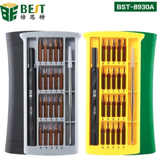 BST magnetic bit 25 in 1 Professional repair tools kit Multifunctional precision screwdriver set for iPhone,Mac,Laptop