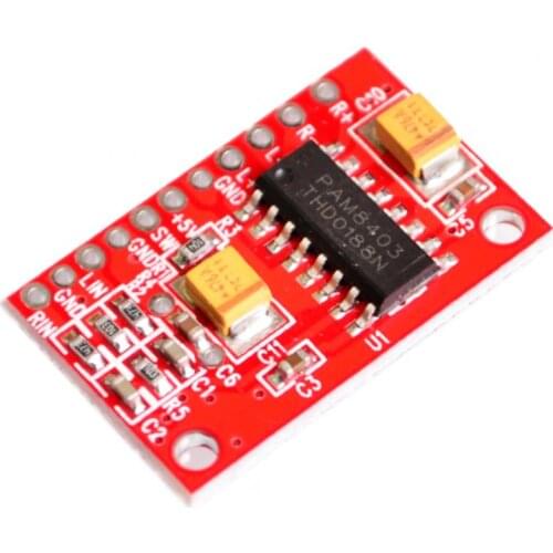 New 2 Channels 3W PAM8403 Power Supply Class D Audio Amplifier Board 5V USB Power