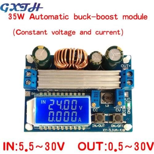 Adjustable CC CV Step Up Down Power Supply Module LCD Display DC 5.5-30V to DC 0.5-30V 35W Boots Buck Converter Board