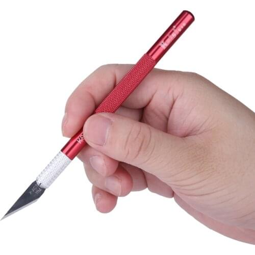Craft Artwork Carving Knife DIY Non-slip Stainless steel blade Hobby Knife Model Repairing Sculpture Scalpel Hand Tool