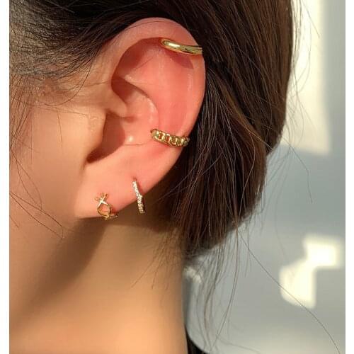 S925 Sterling Silver for Women Hoop Earrings Anti Allergic Temperament Earring Jewelry Wholesale