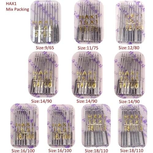 HAX1 100pcs sewing needles universal 15x1 130x705H mixed kit packing sewing accessories for all domestic machine free shipping