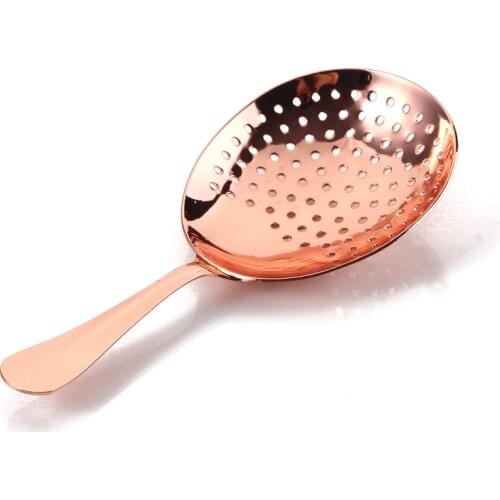 Julep Bar Strainer Bar Tools 304 Stainless Steel Cocktail Strainer in Silver Copper Gold Black Color