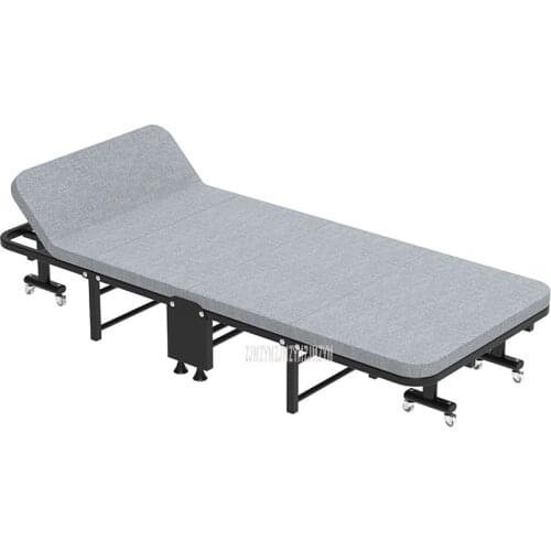 60*190*30cm Four-fold Folding Bed Adjustable Backrest Sofa Chair Hard Bed Board Office Lunch Nap Bed Foldable Single Sofa Bed