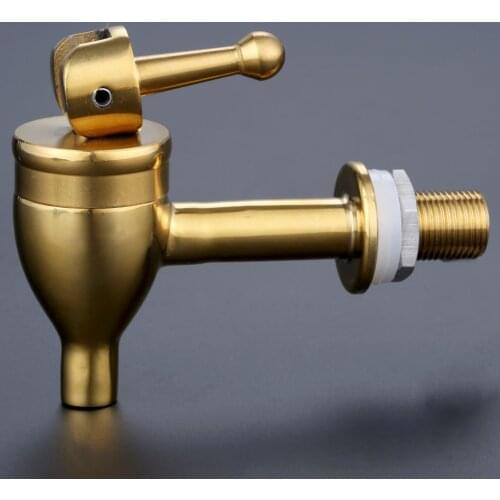 1PC Beer Brass Replacement Faucet Tap for Wine Barrel Beverage Drink Dispenser Flow Control Faucet Replacement Homebrew Beer Tap