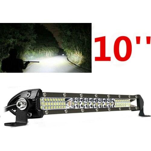 10inch Slim LED Light Bar Spot Flood Combo Work SUV Boat Offroad Driving ATV 4WD For JEEP For RAM For Toyota For Ford DC 12-24V