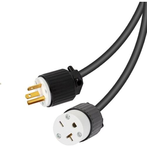 JORINDO NEMA 5-20P to 6-20R American standard power extension cord,5-20P plug 125v to 6-20R socket 250v