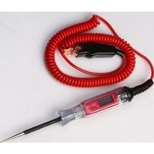 Universal 3-48V Automotive LCD Digital Circuit Tester Voltage Meter Pen Car Truck Circuit Scanner Power Probe Diagnostic Tool