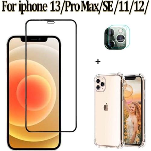 4.7'' Safty Protective Glass For iphone SE 2020 Glass Screen Protector New i phone SE 2 Case Camera Film,9H Anti-Scratch 3D Full Cover Armor Front Glasses iphone SE2020 SE2 7 8 11 Pro Apple iphon SE 2 Tempered Glass