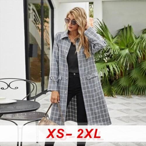Long Sleeve Vintage Knitted Cardigan Jackets Plaid Female Jacket 2021 Spring Autumn Plus Size Women Button Coat Casaco Feminino