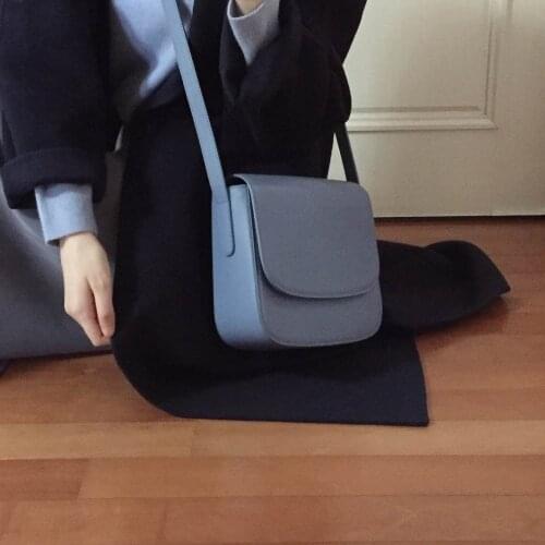 Women Bag Handbag Purse PU Leather Fashion All-match Simple Solid Color Shoulder Bags Crossbody Bags for Women Designer Saddle