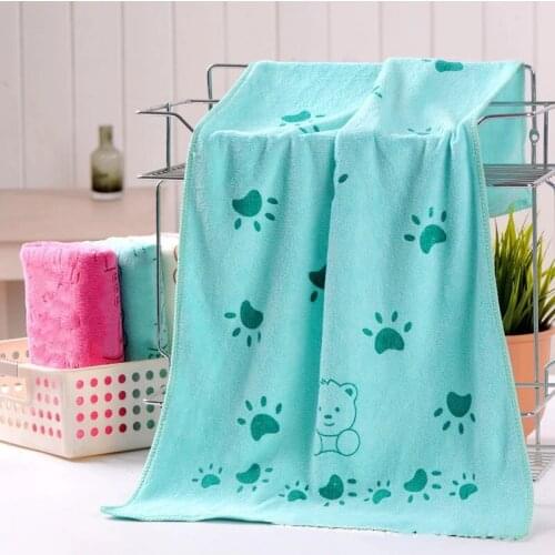 1pc 25x50cm Cartoon Animal Lovely Monkey Rabbit Bath Towel Baby Bath Towel Kids Cute Cotton Face Towels Absorbent Drying Blanket