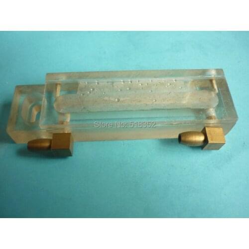 100 x30 x16mm Acrylic Water Jet Panel/ Water Spray Cooling Plate with Brass Nozzle, Jinma EDM Wire Cut High Speed Machine