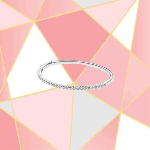 2021 High-quality New Product, White Zircon, S925 Sterling Silver, Fashion Jewelry, Simple Style, Gift, Show Charm, DIY Bracelet