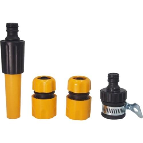 4PCS Garden Quick Connector Straight Spray Gun Set Car Washing Water Water Gun Fitting