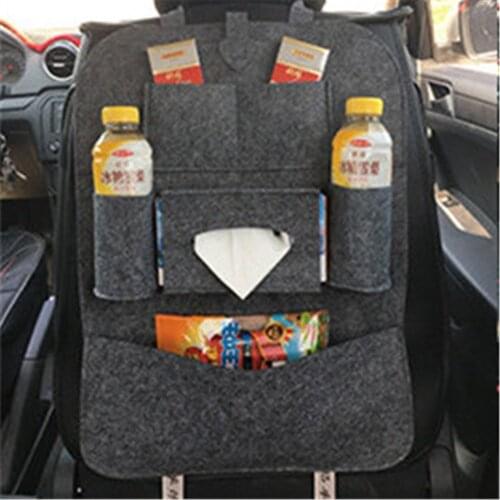 Car Backseat Organizer Auto Accessories Storage Bag Phone Pouch Car Cup Holder Tissue Bag Organizer Kicking Mat Car Hanging Bag