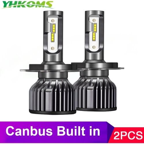 YHKOMS Canbus Car Lights H7 H11 LED Lamp Car Headlight Bulbs H4 H1 H8 H9 9005 9006 HB3 HB4 Turbo LED Bulbs 12V Auto LED Light
