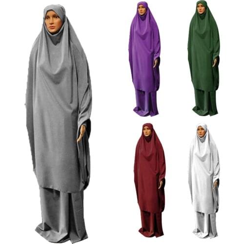 Dubai Muslim Burqa Abaya Women Hijab Prayer Dress Islamic Overhead Burka Niqab Khimar Kaftan Robe Arab Ramadan Lady Clothing New