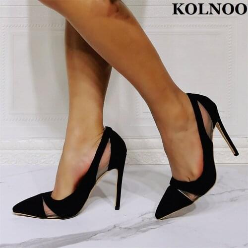 Замшевые туфли-лодочки KOLNOO China At AliExpress