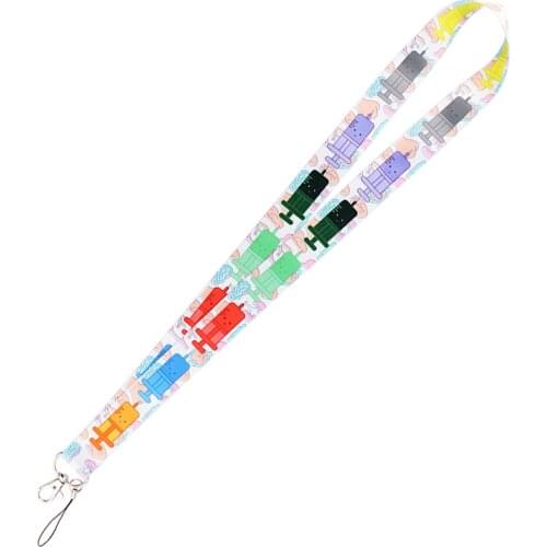Colorful Cartoon Medical Syringe Nurse Doctor Lanyards Keychain ID Card Gym Pass Badge Holder Neckband Mobile Phone Neck Straps