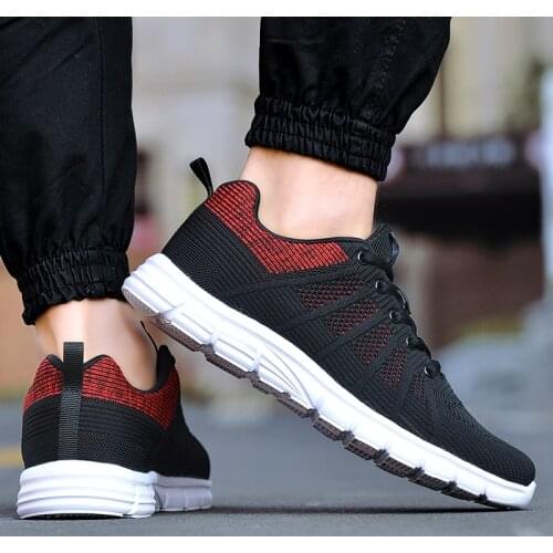 Fashion 2021 New Casual Shoes Men Sneakers Lace Up Men Shoes Outdoor Comfortable Walking Men Flats Chaussure Homme Plus Size 44