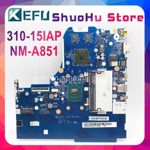 KEFU CG414 CG515 NM-A851 Motherboard For Lenovo 310-15IAP notebook Motherboard CPU N3350 DDR3 100% Test