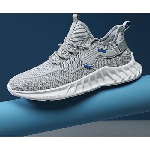 Fashion Sneakers 2021 Mens Sneakers Mesh Casual Shoes Lightweight Sneakers Lac-up Summer Men Shoe Breathable Soft Walking Shoes