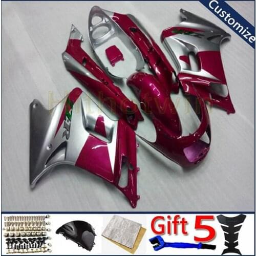 Motorcycle fairing For ZZR250 1990 1991 1992 1993 1994 1995 1996 ZZR 250 ABS plastic motor panels kit pink silver