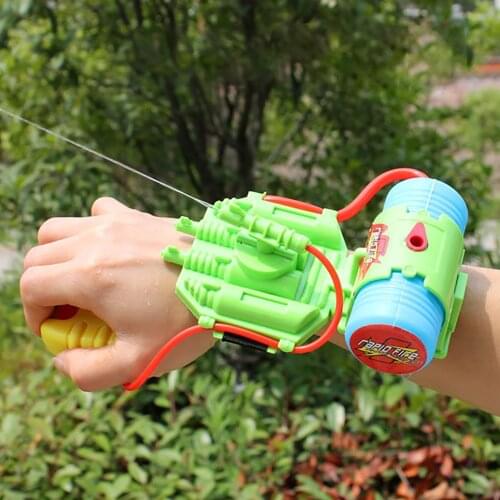 NEW 3 colors fun Summer wrist water gun Mini hand-held jet small water gun Childrens outdoor swimming water toy