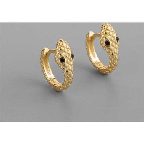 New Fashion Womens Jewelry Gold Snake Earrings Creative Star Moon Cross Earrings Girl Birthday Party Gift Jewelry High Quality