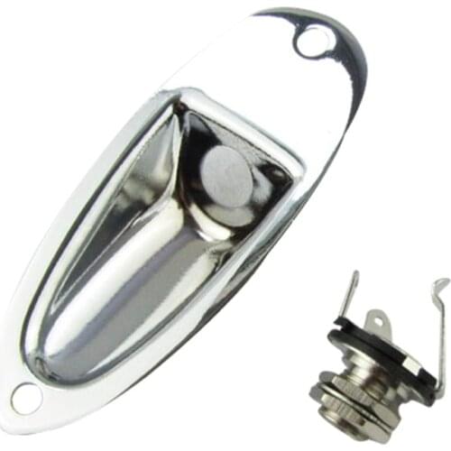 NEW Boat Style Guitar Jack 1/4" 6.35 Output Input Jack Plug Socket For ST Electric Guitar